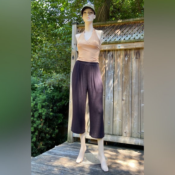 🐦‍⬛4/$20🐦‍⬛ Faded Black Baggy Boho 3/4 Length Pants - Picture 9 of 9